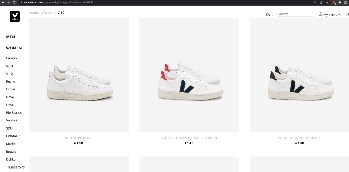 法國Veja Sneakers V-10小白鞋開箱介紹!尺寸怎麼挑選?哪裡買?小心不要買到假貨。 - 第27張圖 法國Veja小白鞋官網