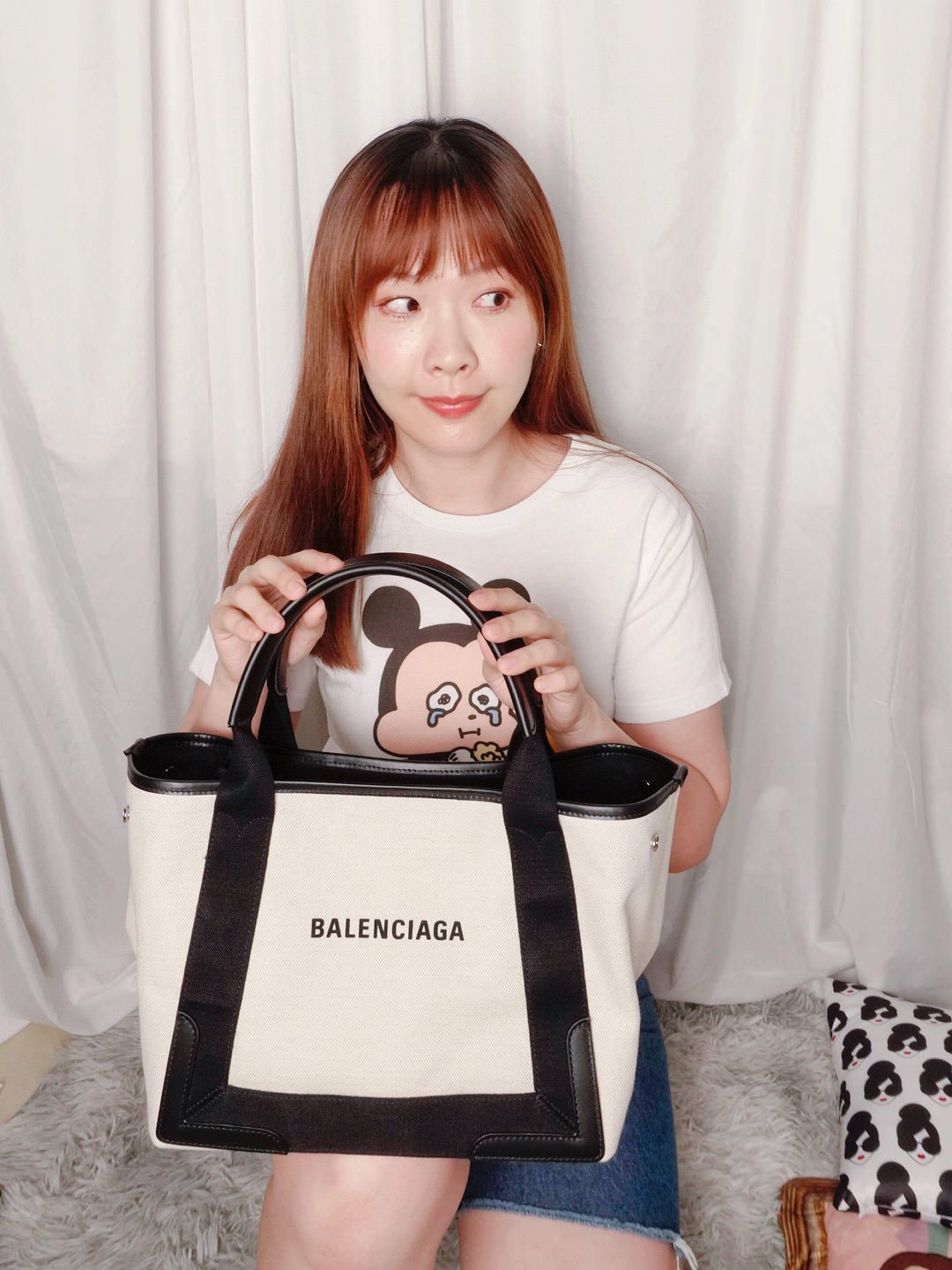 Balenciaga Navy帆布包S號開箱！巴黎世家Navy Cabas Tote 托特包默默賣了好幾年！巴黎世家托特包價格？尺寸比較？又抓到詐騙假官網了！