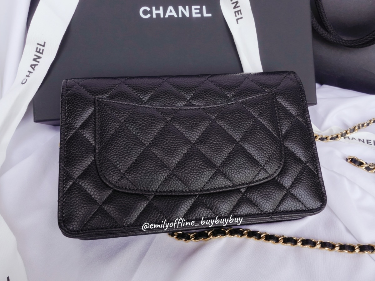 CHANEL經典WOC開箱！2022香奈兒鏈子長夾分享！台灣、英國、法國分別售價？最新防偽晶片是什麼？讓我來說給你聽～
