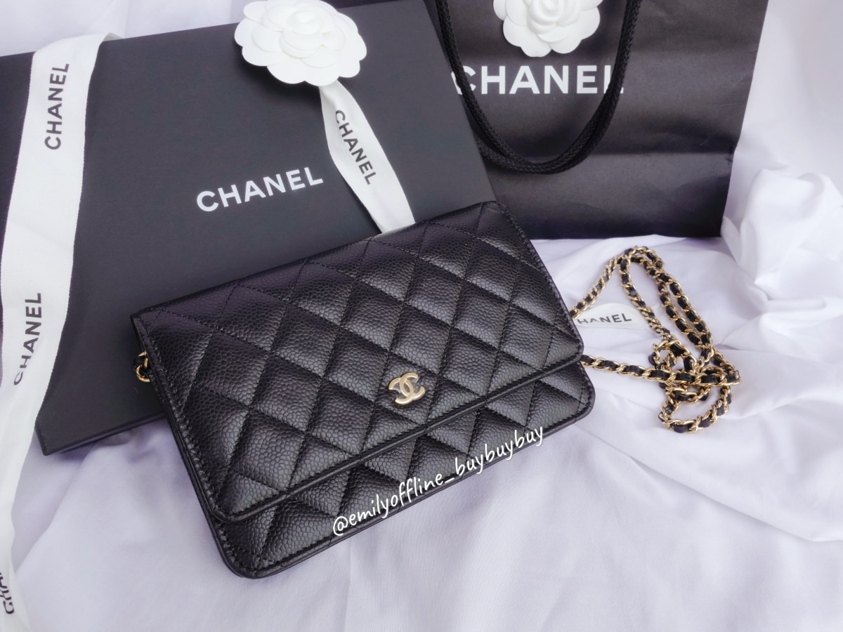 CHANEL經典WOC開箱！2022香奈兒鏈子長夾分享！台灣、英國、法國分別售價？最新防偽晶片是什麼？讓我來說給你聽～