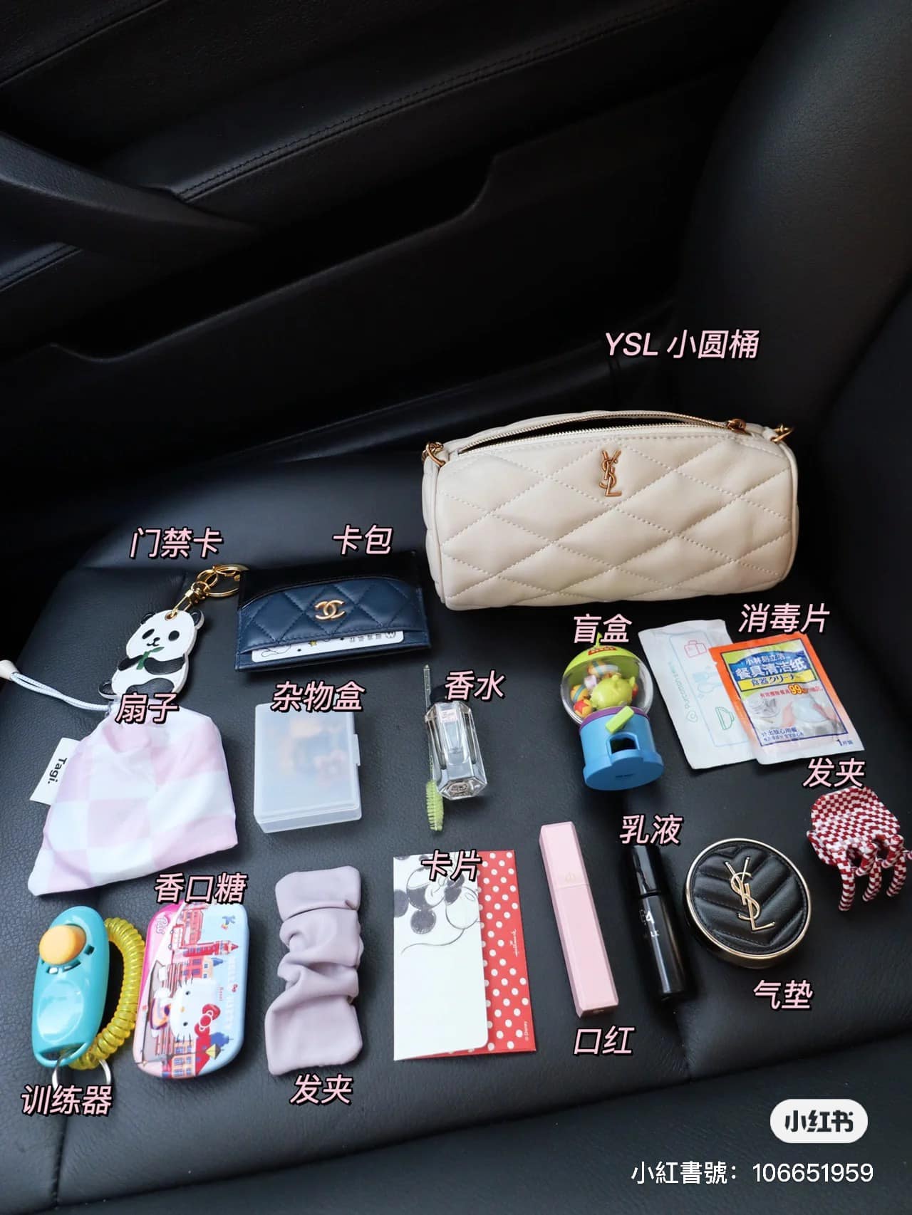Saint Laurent 迷你圓筒包開箱！YSL2022最新包款Tube超可愛又不廢！NT.三萬上下入手，黑白兩色都超時髦～