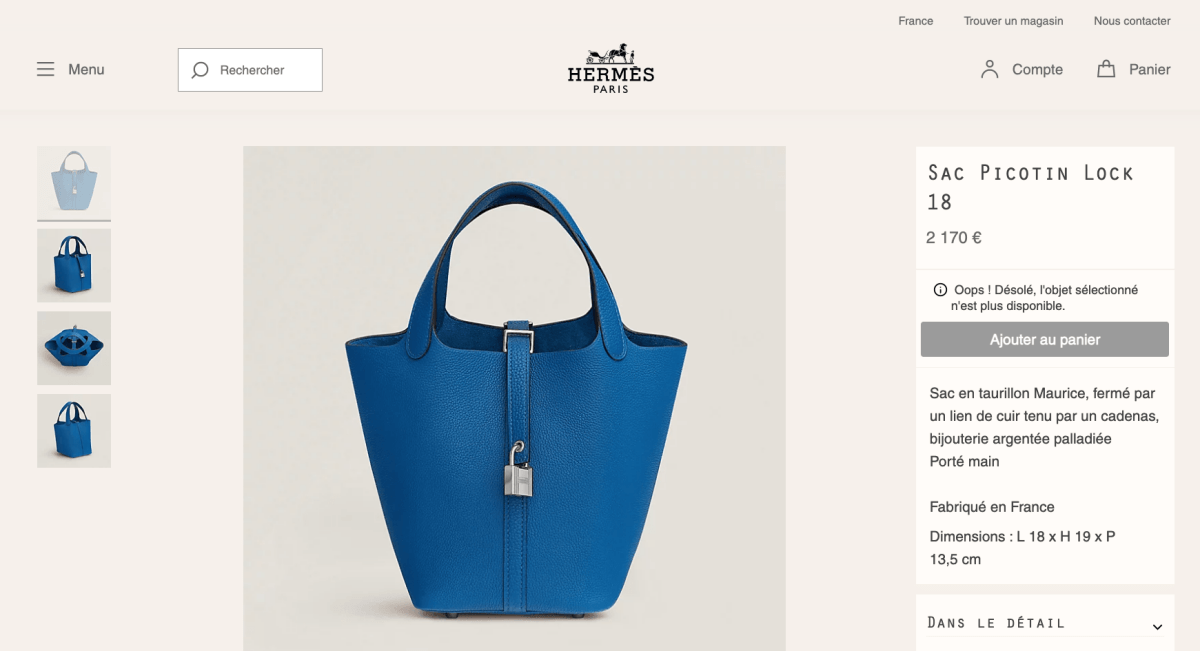 Hermès Picotin Lock 22 大象灰 x 銀扣開箱!愛馬仕菜籃子其實有5個尺寸?Picotin 18 & 22 最新價格?哪裏買最划算? - 第12張圖 Hermès Picotin Lock 22 大象灰 x 銀扣開箱!愛馬仕菜籃子其實有5個尺寸?Picotin 18 & 22 最新價格?哪裏買最划算?
