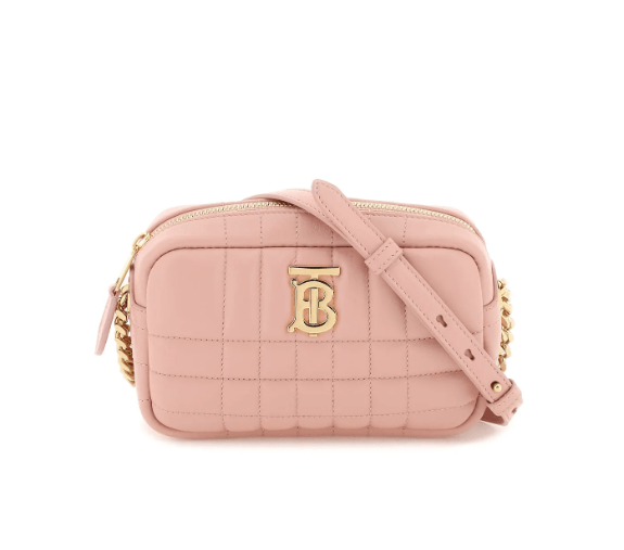 Burberry Lola Bag 開箱！一半皮革＋一半金屬鏈背帶，可斜跨＋手提＋腋下包（小號專櫃41折入手要確定餒）