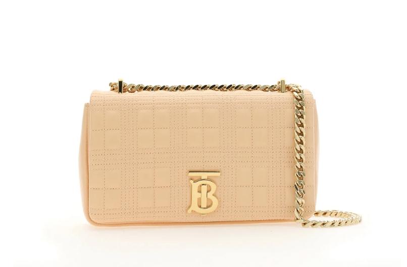 Burberry Lola Bag 開箱！一半皮革＋一半金屬鏈背帶，可斜跨＋手提＋腋下包（小號專櫃41折入手要確定餒）