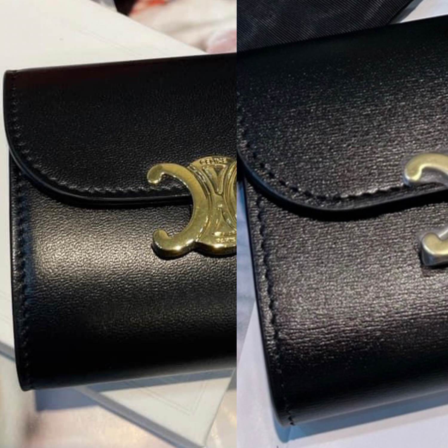 CELINE皮夾開箱!CELINE TRIOMPHE 凱旋門長夾,磨損釦頭竟是刻意設計?!英國買現省台幣 8000(無退稅)! - 第3張圖 CELINE皮夾開箱!CELINE TRIOMPHE 凱旋門長夾,磨損釦頭竟是刻意設計?!英國買現省台幣 8000(無退稅)!