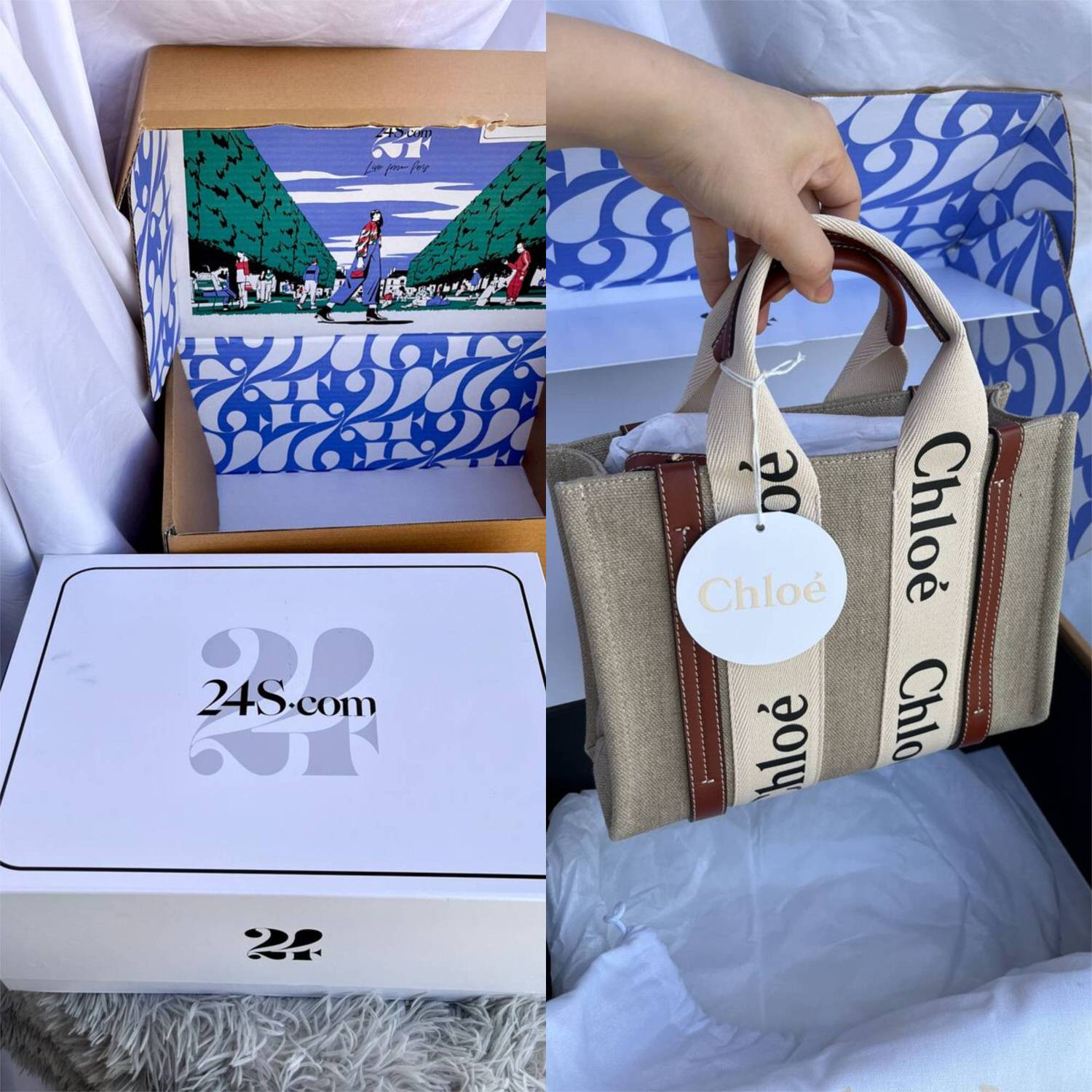 24S雙十一加碼again低至6折，CHLOE mini tote 低至38折、小籃子經典米色低至56折。