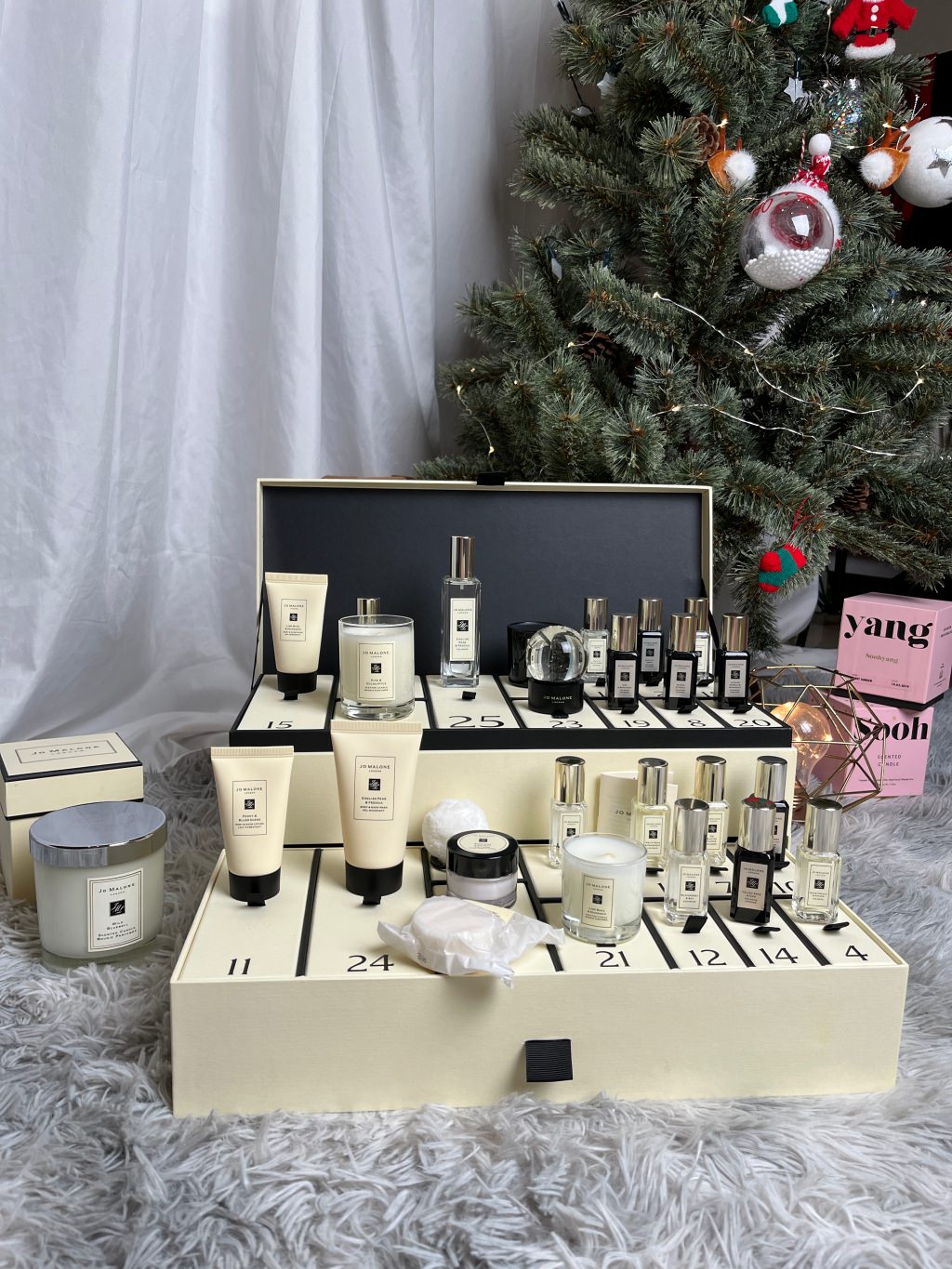 專櫃 71折！Jo Malone London 2022 歡樂雪花聖誕倒數月曆開箱！英國購物網站 Selfridges 戰利品分享❤️