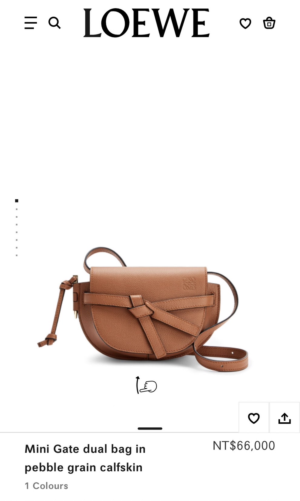 Loewe Mini Gate『1年漲1萬、日本買現省1萬7』2023 最新 Loewe Gate Mini 焦糖棕開箱！