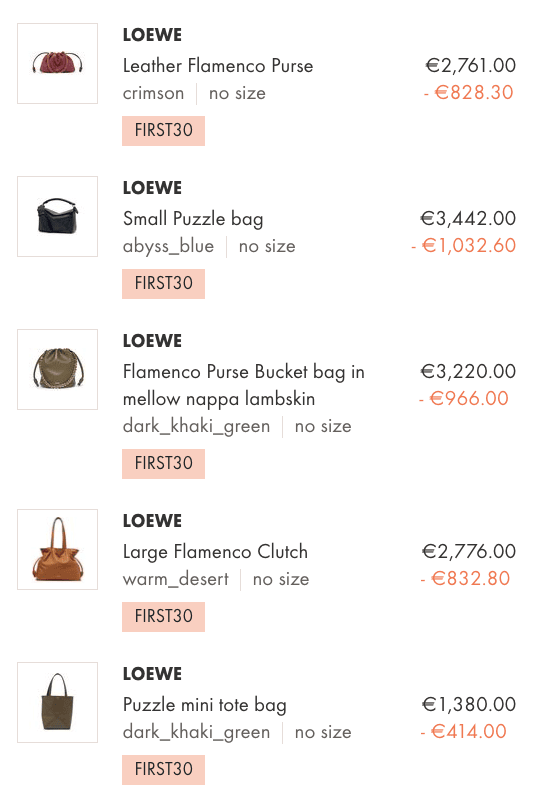 24S私密促銷~Loewe hammock 62折、Loewe Puzzle 67折… - 第2張圖 24S私密促銷~Loewe hammock 62折、Loewe Puzzle 67折…