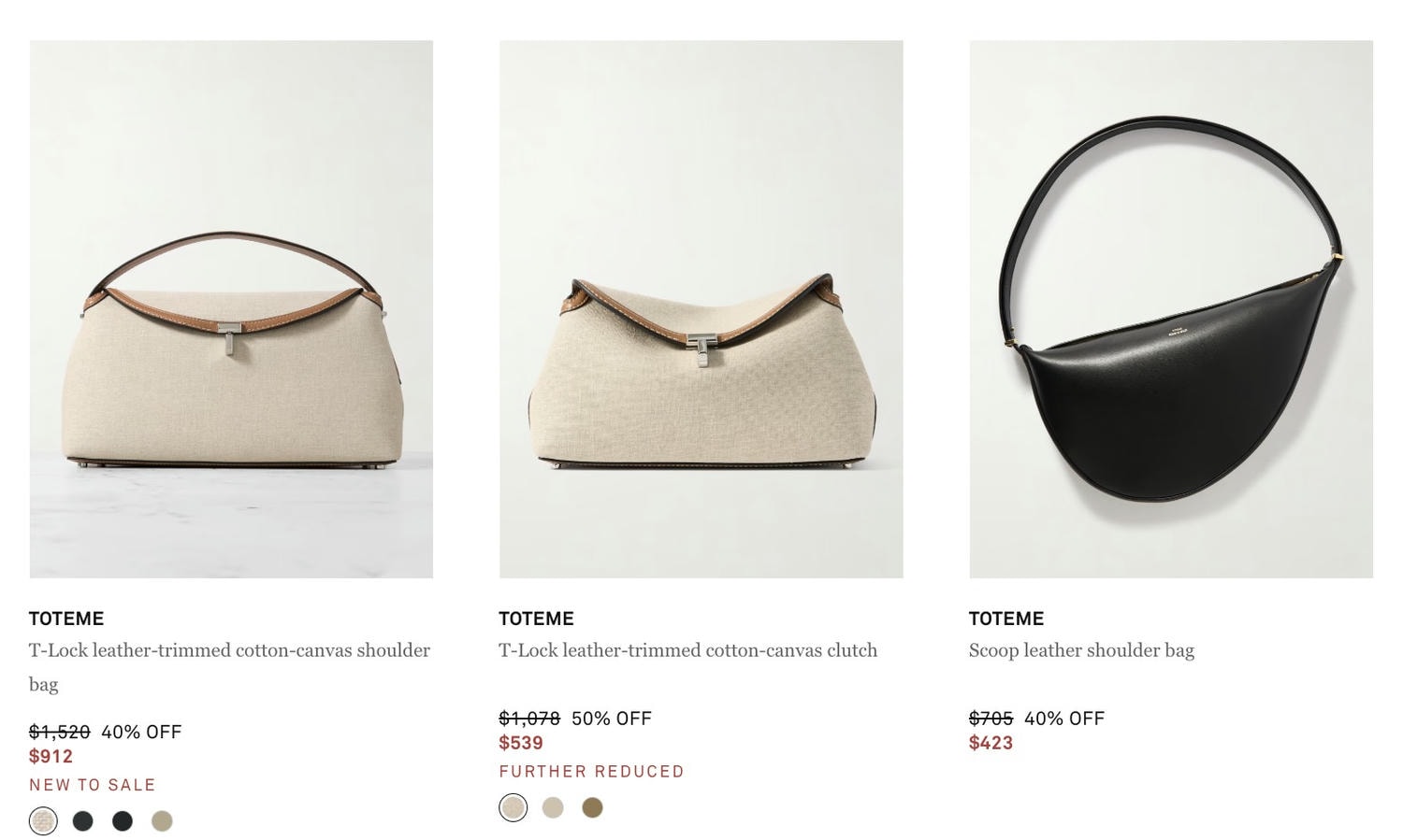 Net-A-Porter 新增大量單品低至4折！Toteme, LOEWE, BURBERRY…美妝品適合小額湊單
