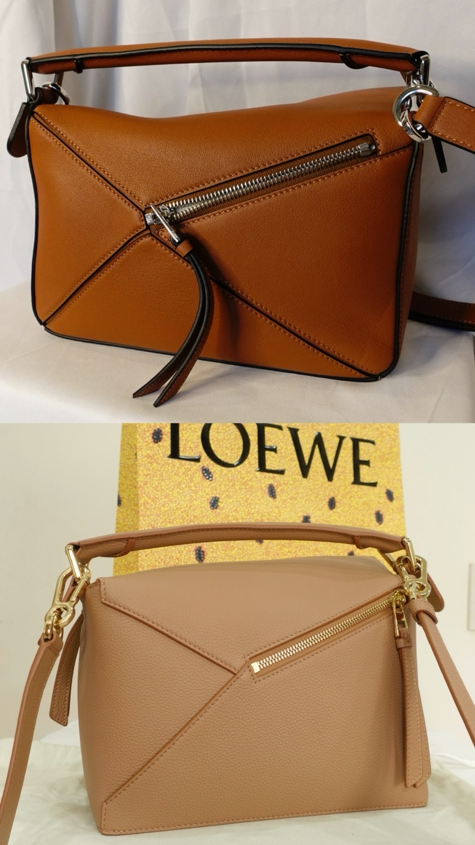 Loewe Puzzle  Edge 小號 Loewe Puzzle 手提包開箱分享，新舊版差別比較？不用飛出國也能買到超強退稅價？
