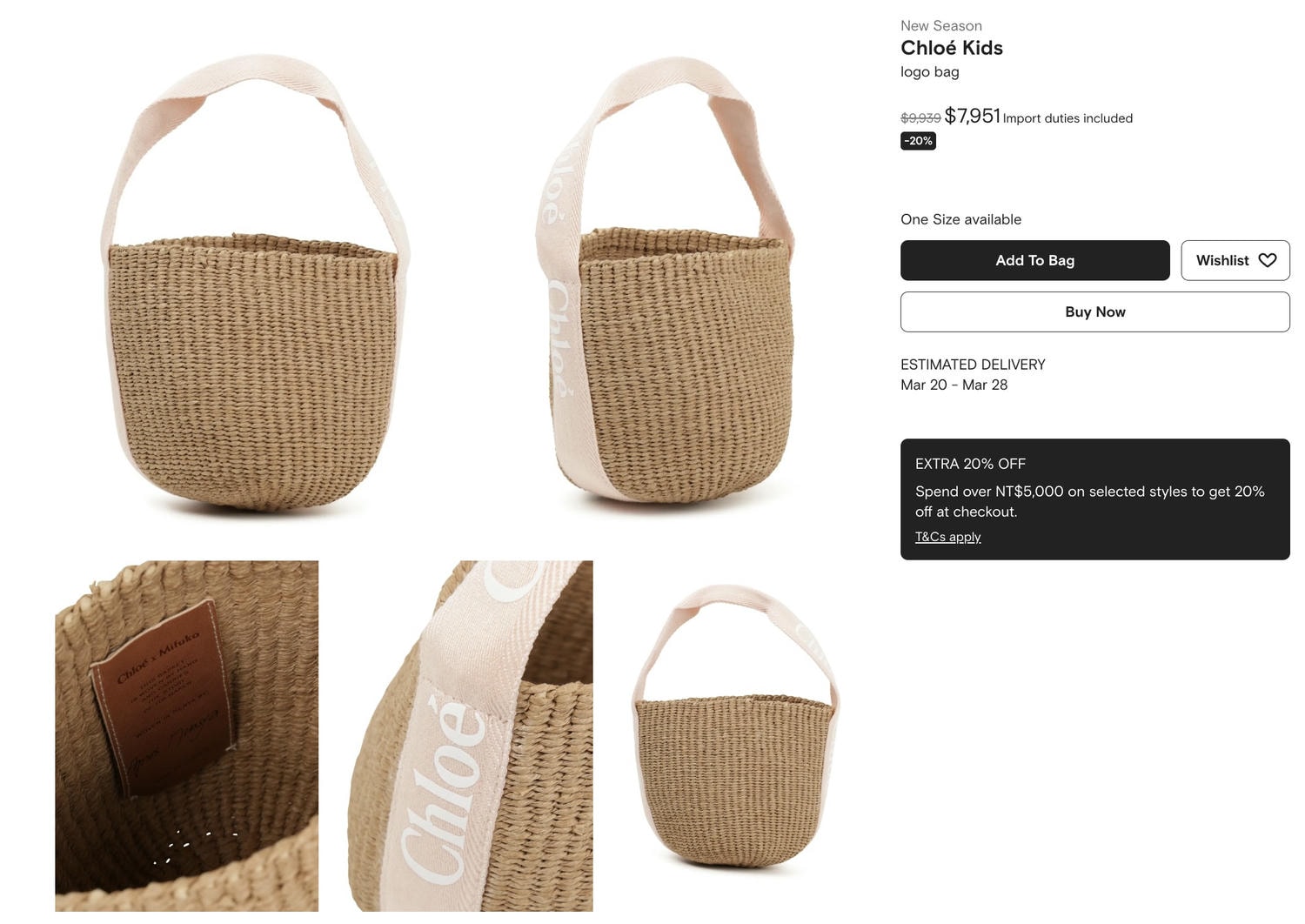 Farfetch 正價品8折，Longchamp 難得參加～