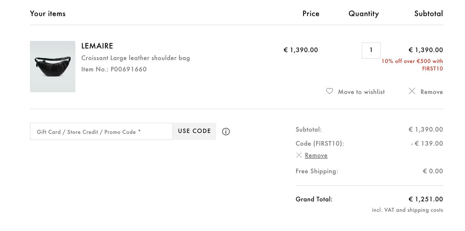 為什麼歐美電商買精品比台灣專櫃便宜？順便告訴你 Mytheresa 新客九折怎麼用！
