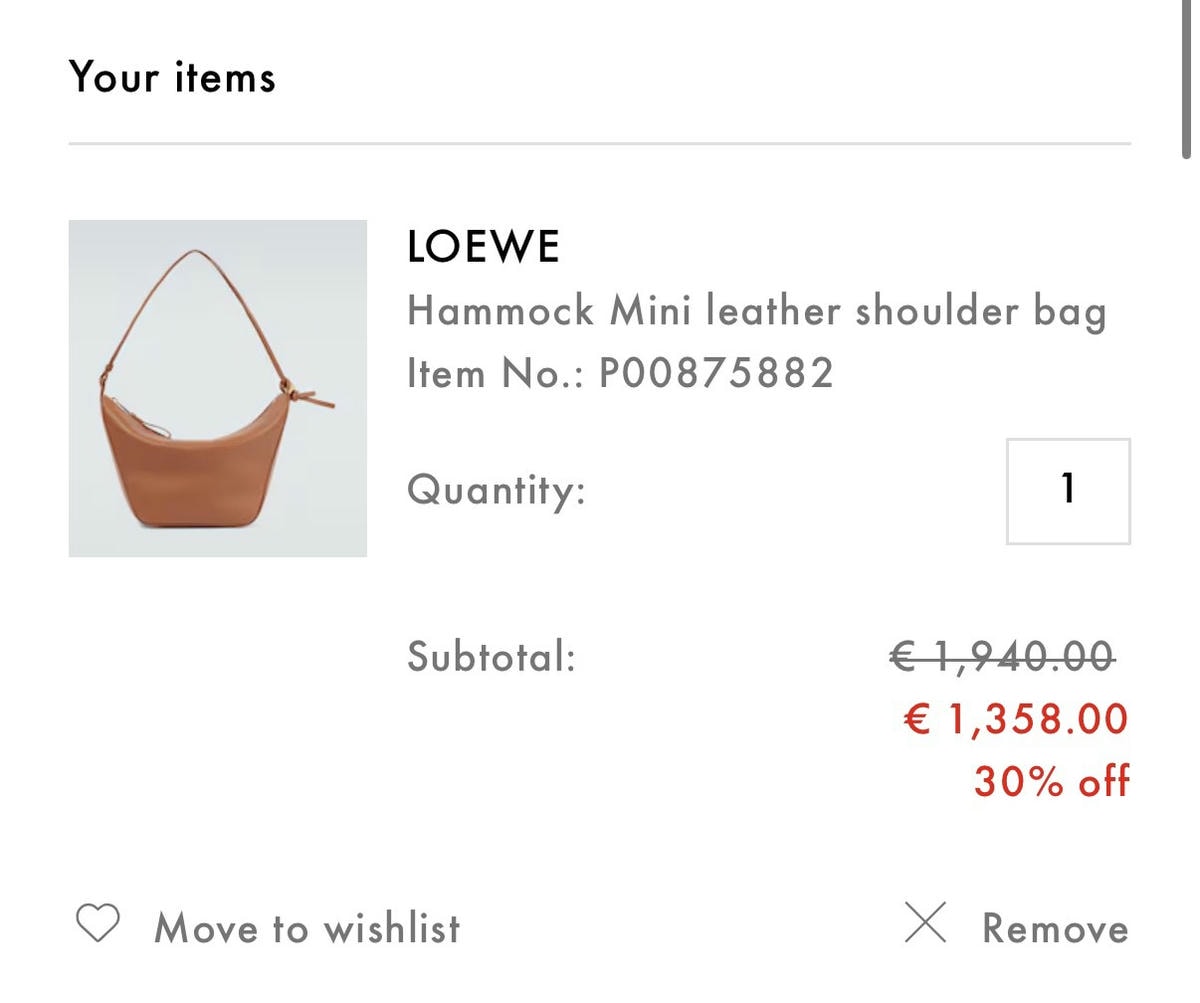 Mytheresa換季折扣開始，Loewe 熱門包款限時折扣必搶！