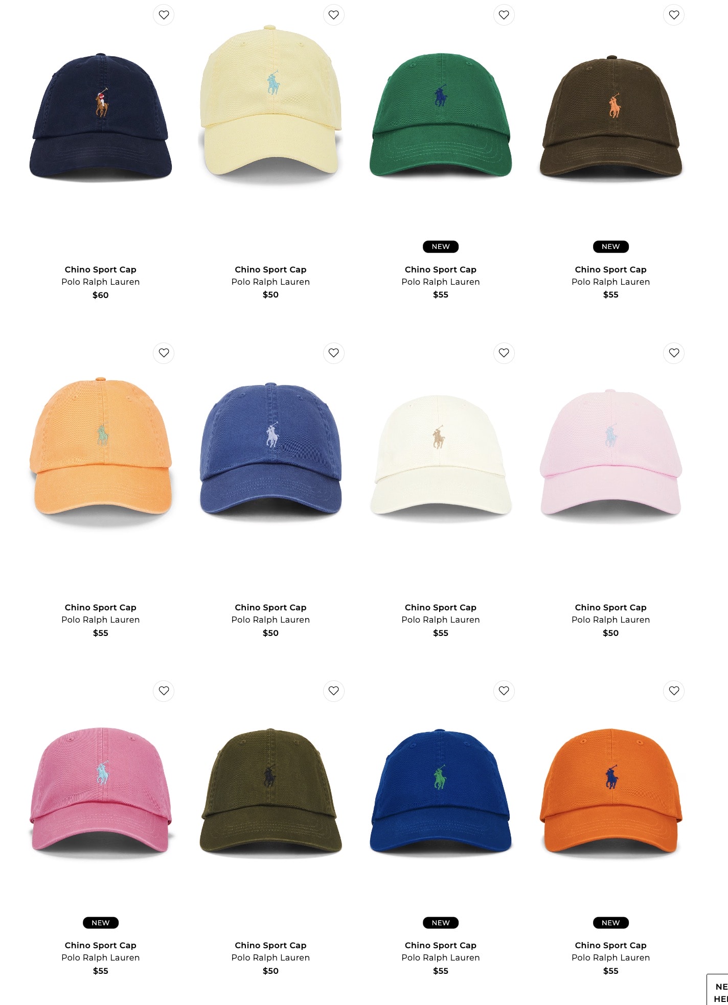 Revolve 全場正價品8折！Polo 棒球帽顏色爆炸多！