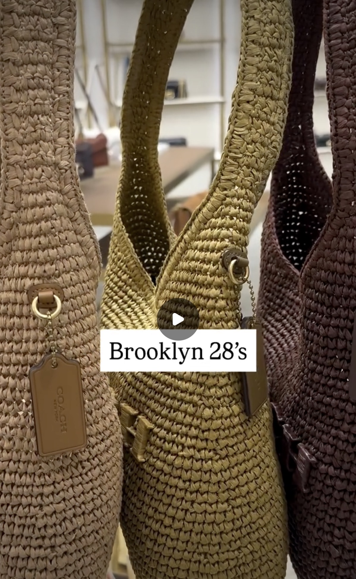 Coach Brooklyn 爆款草編包 28/34/39 現貨+好價寄台灣! - 第7張圖 Coach Brooklyn 爆款草編包 28/34/39 現貨+好價寄台灣!