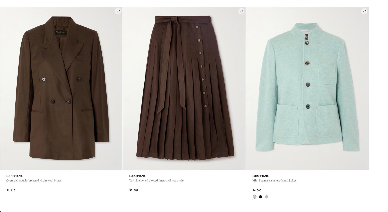 群友敲碗的頂奢 Loro Piana！Net-A-Porter 投資清單！